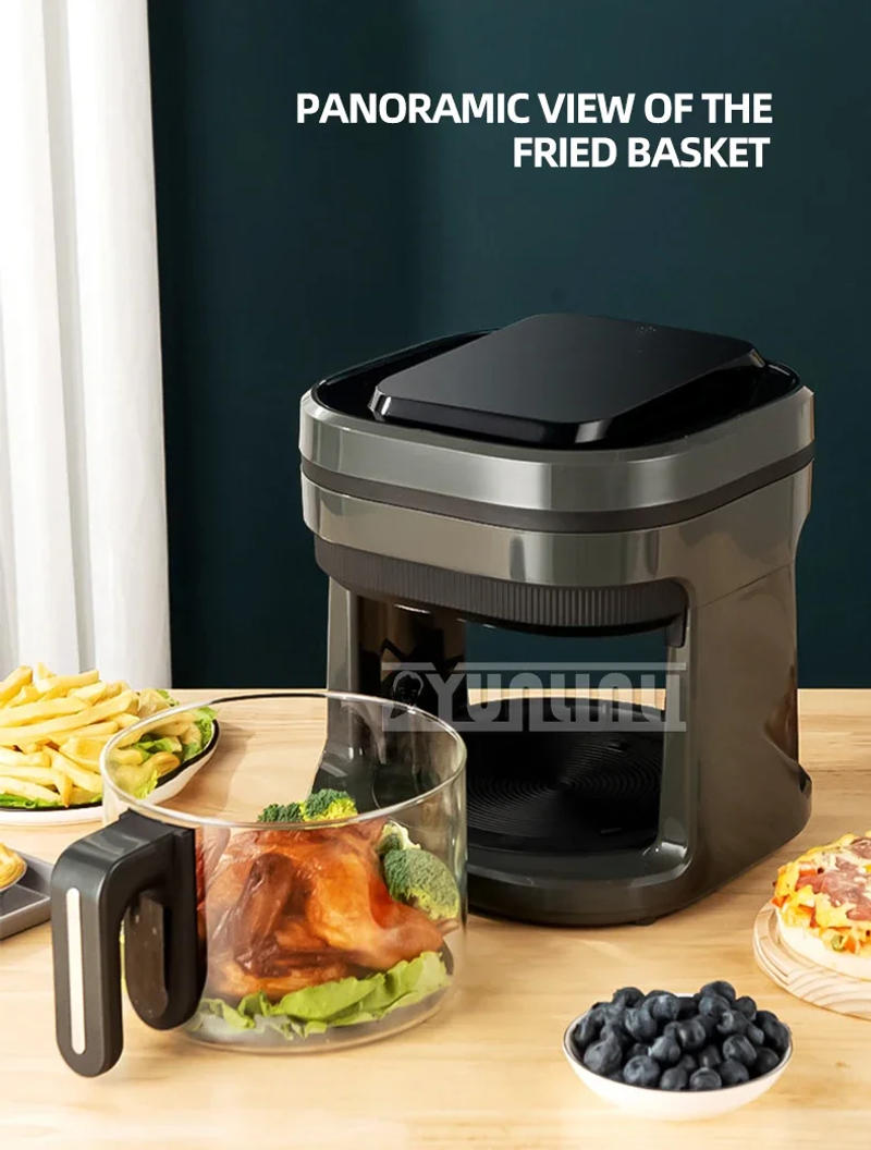 Description Picture 4 of itemHousehold Intelligent Large Capacity Air Fryer Multifunctional Electric Glass Visual Air Fryer