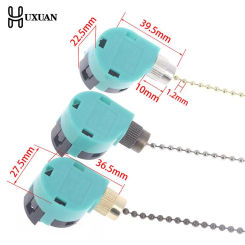 1 Pcs Switches Blue EU/US Replacement Adjustable Speed Pull Chain Ceiling Fan Switch Control Button 6A/125VAC-3A/250VAC