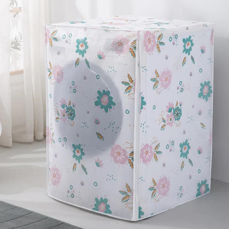 Description Picture 4 of itemDrum Washing Machine Dust Cover Cute Cartoon Print Transparent Waterproof Covers Household Dust Cloth For Washing Machine New