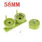 58mm Green Round