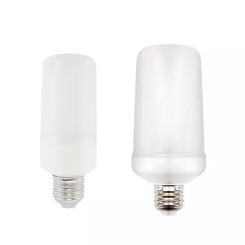 Hot 9W E14 E27 B22 LED Flame Bulb Fire lamp Corn Bulb Flickering LED Light Dynamic Flame Effect AC110V 220V for Home Lighting