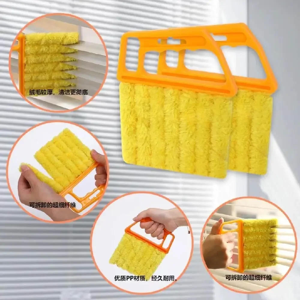 Description Picture 6 of itemUseful Blind Blade Cleaning Cloth Window Cleaning Brush Microfiber Air Conditioner Washable Brush