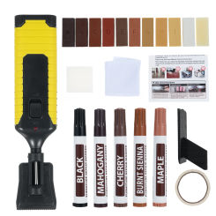 Hardwood Floor Repair Kit Laminate Vinyl Floor Repair Kit with 11 Colors Restoration Block Restore Any Scratches Cracks Stains