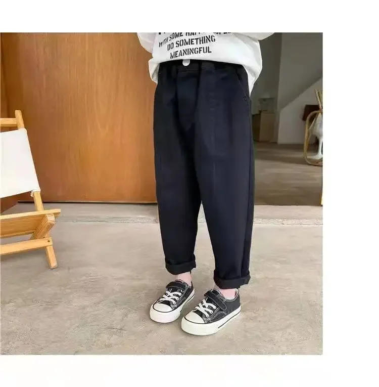 Description Picture 5 of itemBaby Boys Pants Spring Autumn Cotton Kids Boy Girl Loose Pants Cargo Pants Children's Casual Sports Trousers