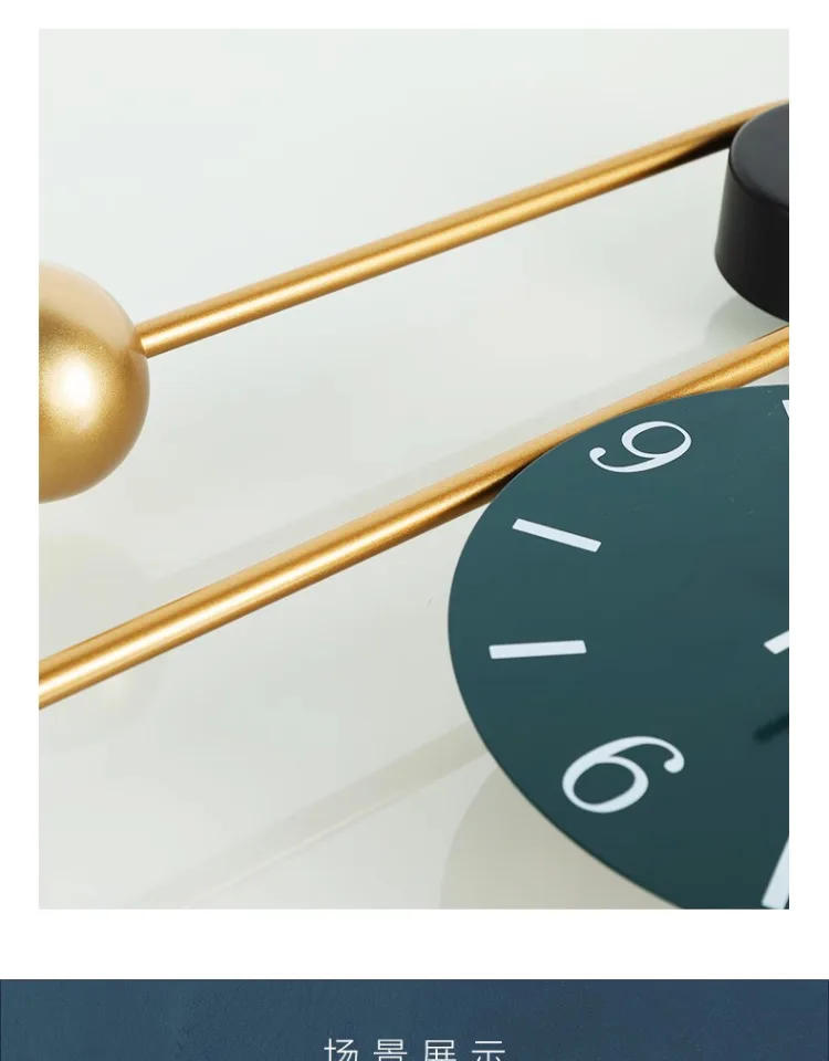Description Picture 5 of itemSilent Hanging Wall Clock Classic Chic Pendulum Design Wall Clock Modern Art Pendule Horloge Murale Home Decorating Items