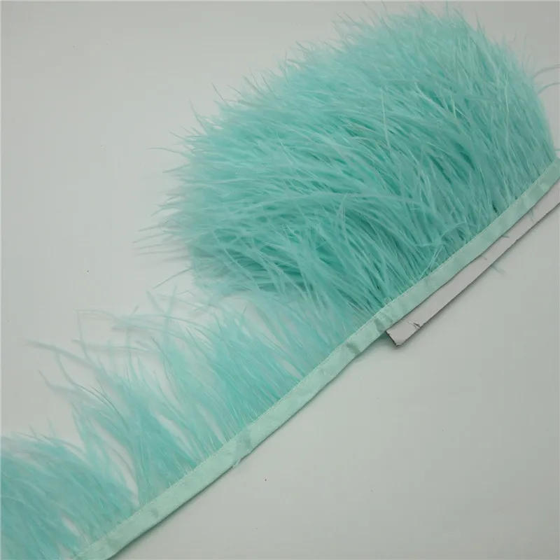 Description Picture 5 of item10 Yards 8-10CM Ostrich Feather Trim Fringe for DIY Dress Sewing Crafts Costumes Decoration Feathers Trims