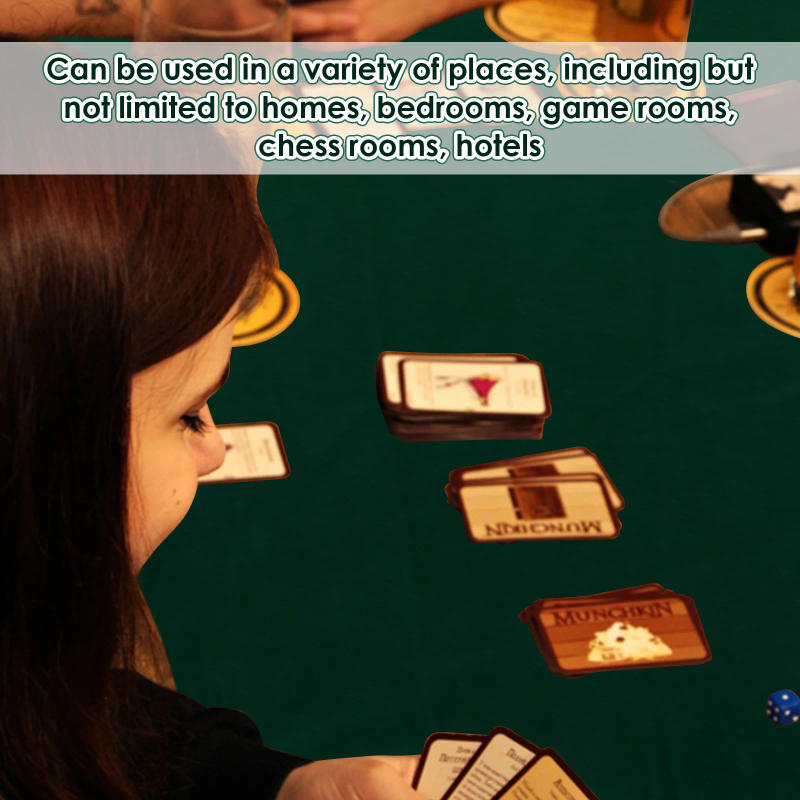 Description Picture 5 of itemGame Table Cover Decorative Felt Card Table Cover Foldable Poker Table Cover Soft Game Table Cloth for Poker Cards Game Mahjong