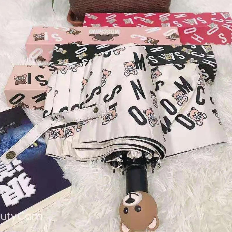 Description Picture 5 of itemBear Head Parasol Three Folding Fully Automatic Sun Protection Anti-UV Sun Umbrella Fashion Brand Dual-Purpose Sun Umbrella