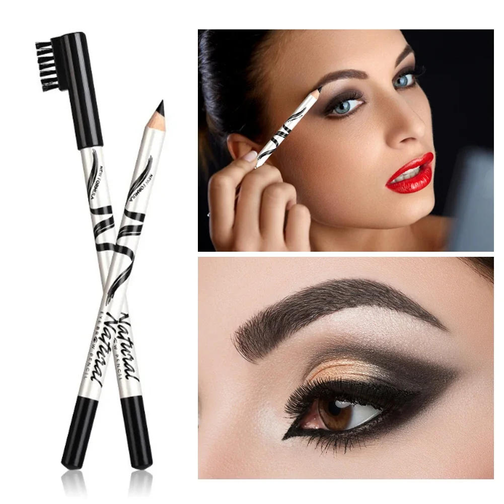 Description Picture 5 of item5 Colors Eyebrow Pencil Makeup Menow Eyebrow Marker Waterproof Eye Brow Tattoo for Eyebrows Enhancer Dye Tint Pen Long Lasting
