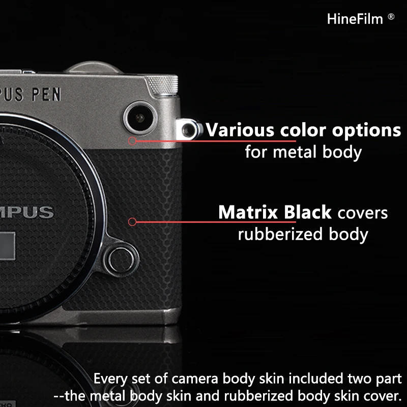 Description Picture 6 of itemHinefilm Skin for Olympus PENF Camera Skin For Olympus PEN F Camera Sticker Protector Wrap Cover PEN-F Protective Film