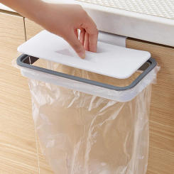 Portable Kitchen Garbage Hanging Bag Kitchen Plastic Trash Storage Rack Hanger Drying Shelf Holder Home Kitchen Organization