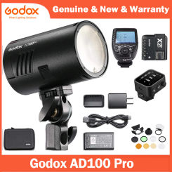Godox AD100 Pro 100W Outdoor Flash Speedlight Pocket Flash Light with 7.2V/2600mAh Lithium Battery For Sony Nikon Canon Fujifilm