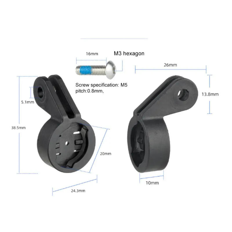 Description Picture 2 of itemBicycle Seat Post Rear Light Bracket Bike Seat Rail Mount Bracket Saddle For Magicshine RN120 LEDMagene L508 Lamp Stand