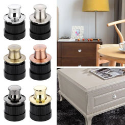 Invisible Bounce Handle Cabinet Door Handle Telescopic Spring Knobs Practical Furniture Fitting High Quality Home Hardware