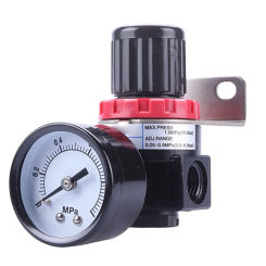 AR2000 With Strap Bracket 1/4'' Air Pressure Regulator Controller For Compressor Pressure Reducing Valve