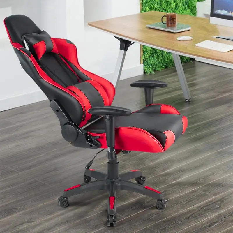 Description Picture 5 of itemHousehold Office Chairs Computer Gaming Chairs Furniture Armchair With Footrest Headrest Lumbar Pillow Adjustable Backrest HWC