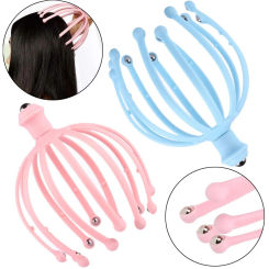 1pcs Octopus Head Massager Ball Scalp Massager Stress Relief Therapeutic Head Scratcher Extraction Artifact Head Therapy Claw