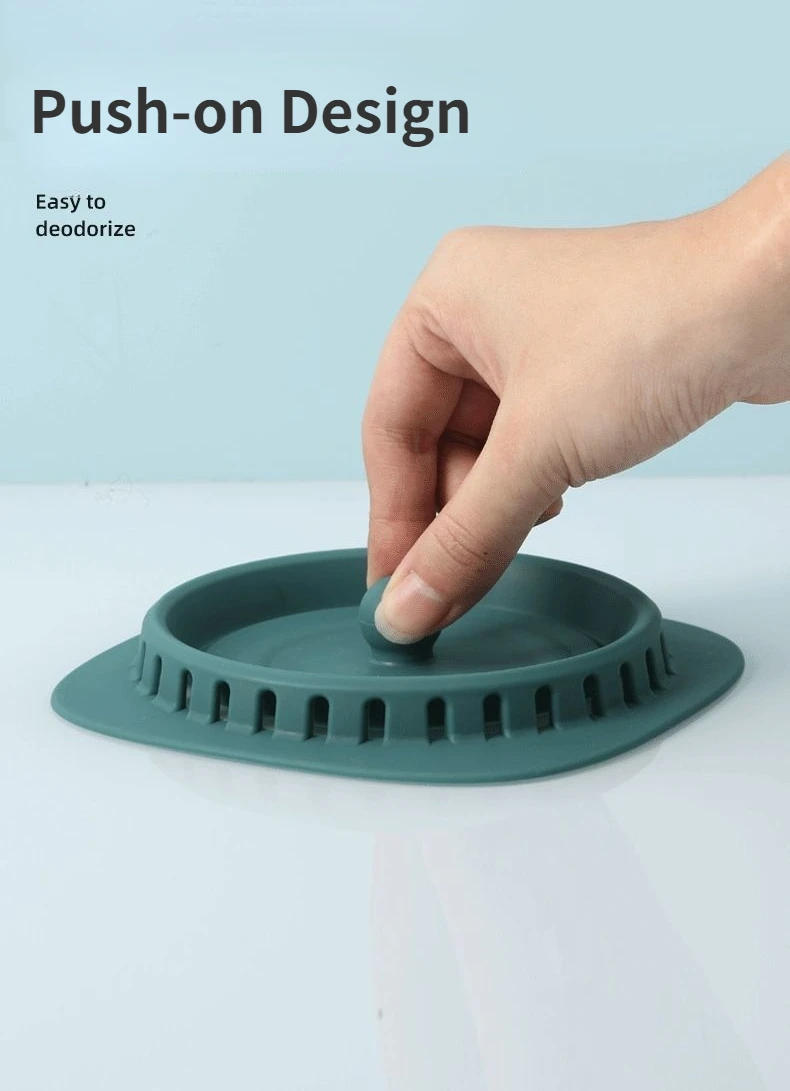 Description Picture 5 of itemBathroom Washbasin Drain Hair Catcher Silicone Sink Drain Strainer Shower Bathtub Floor Filter Deodorant Plug Bathroom Accessory