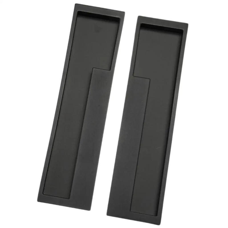 Description Picture 5 of item1 Pair Heavy Duty Recessed Flush Pull Finger Insert Door Handle for Sliding Door, Cupboard, Drawer, Cabinets
