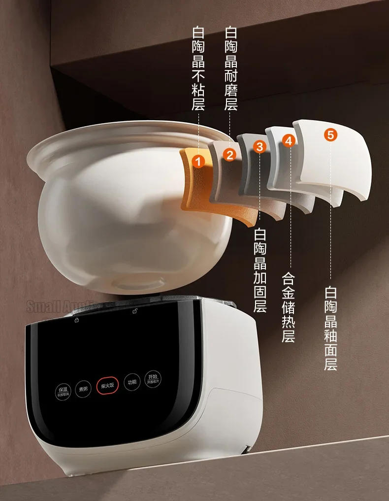 Description Picture 6 of itemSUPOR Electric Pressure Cooker 2.3L Household Rice Cooker With 2 Liners 12H Appointment Multifunctional For Home 70Kpa 220V