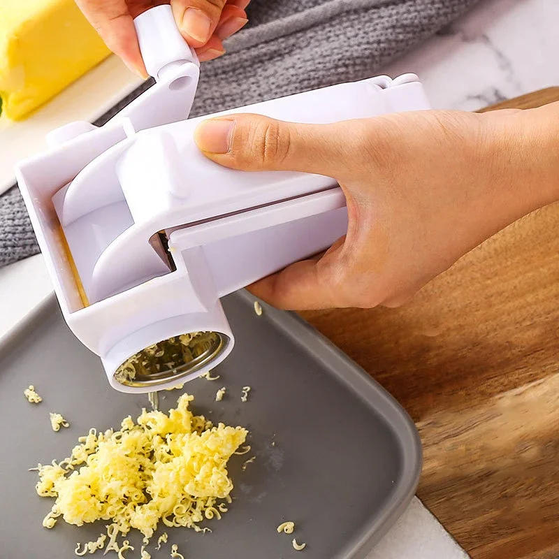 Description Picture 3 of itemMultipurpose Rotary Cheese Grater With Stainless Steel Drums Handheld Cheese Grinder For Parmesan Cheddar Chocolate Vegetable