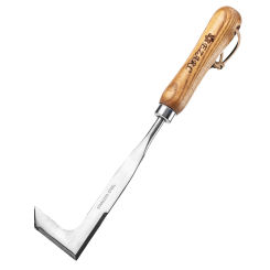 EZARC Crack Weeder Crevice Weeding Tool 11.2" Stainless Steel Manual Weeder L-Shaped Puller Spatula Weeding Sickle
