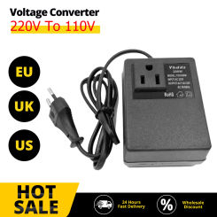 200W Voltage Converter 220V To 110V  Transformer Step Down Transformer Voltage Converter Travel  Adapter EU/US/UK Plug Inverter