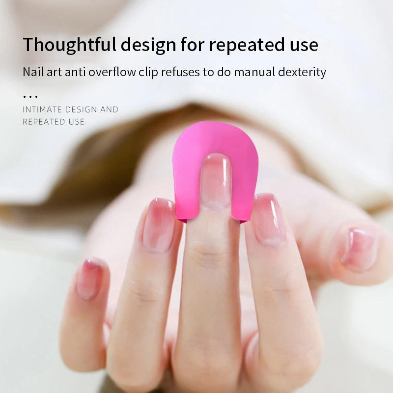 Description Picture 4 of item26pcs/set 10 Sizes G Curve Shape Varnish Shield Nail Protector Finger Cover Spill-Proof French Stickers Manicure Nail Art Tools