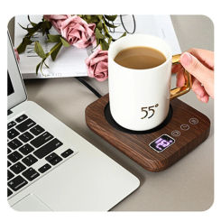 Smart Coffee Mug Warmer,Wax Candle Warmer Plate With Timer, Electric Coffee Warmer With Auto Shut Off 15 X 12 X 2.5Cm EU Plug