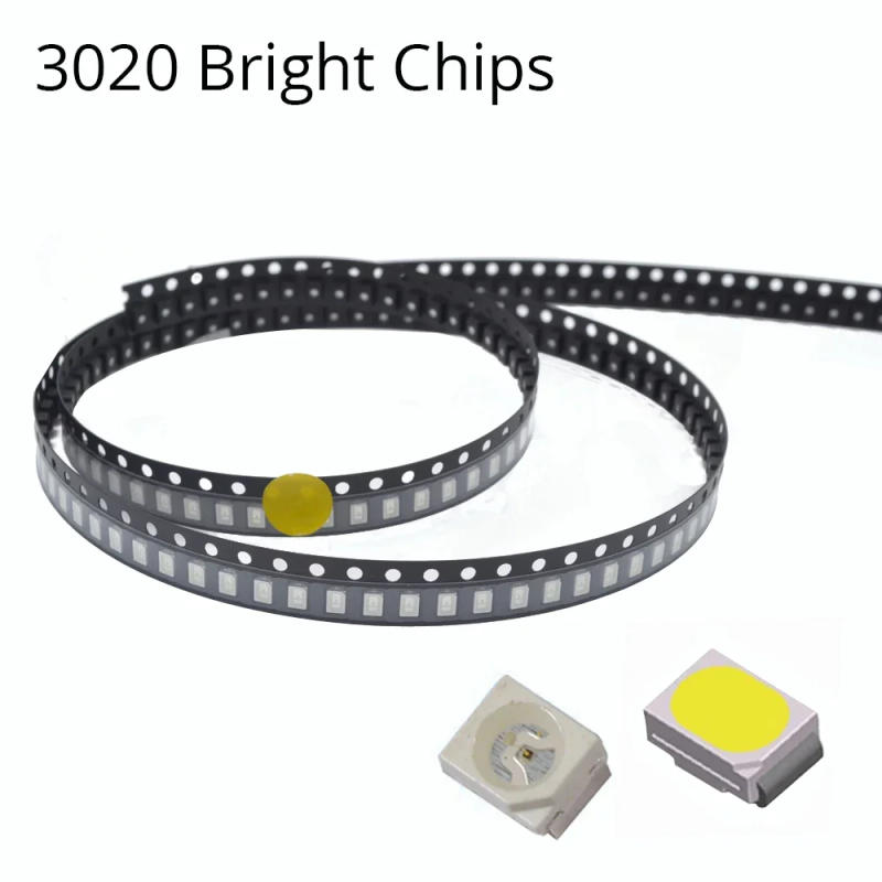 Description Picture 6 of item100pcs 3020 SMD White Red Blue Green Yellow Light-emitting Diode SMT 8-10 LM LED Lamp Bead Mini Chip Lights Home DIY Decoration