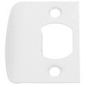 Door Lock Guide Strike Plates for Exterior Doors Stainless Steel White Security