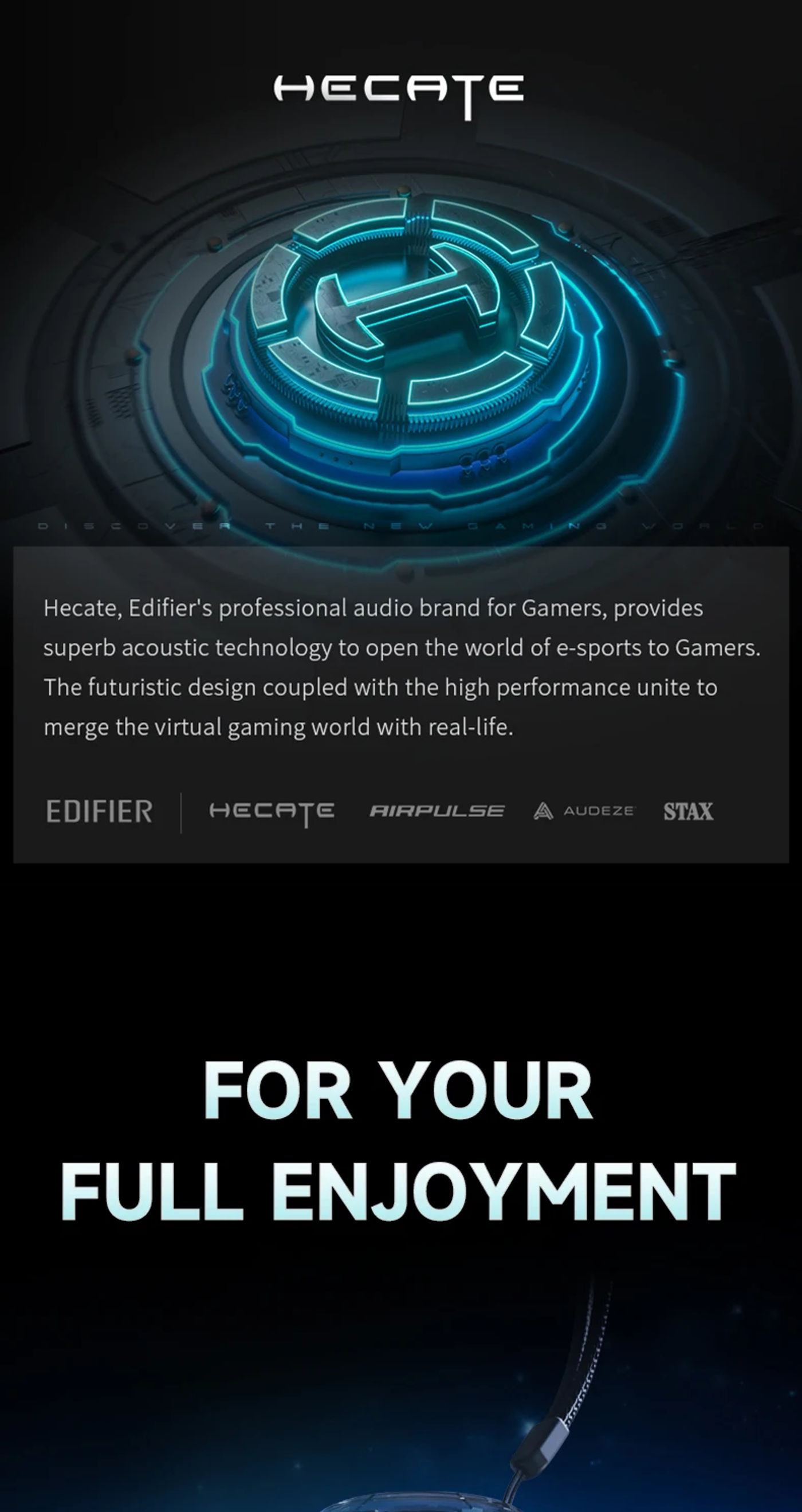 Description Picture 2 of itemEdifier Air 2 Open Ear Earphones Wireless Bluetooth Earbuds HECATE Gaming Headphones Low Latency Game Modes Bluetooth 5.3