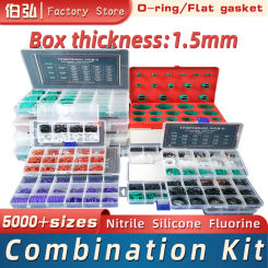 Boxcs1.5mm boxed nitrile silicone fluorine rubber repair kit sealing waterproof combination kit gasket o-ring faucet machine