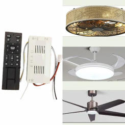 Ceiling Fan Accessories Ceiling Fan Remote Home Improvement 6 Speed Settings AC 110V-265V Battery Monitoring Effective Control