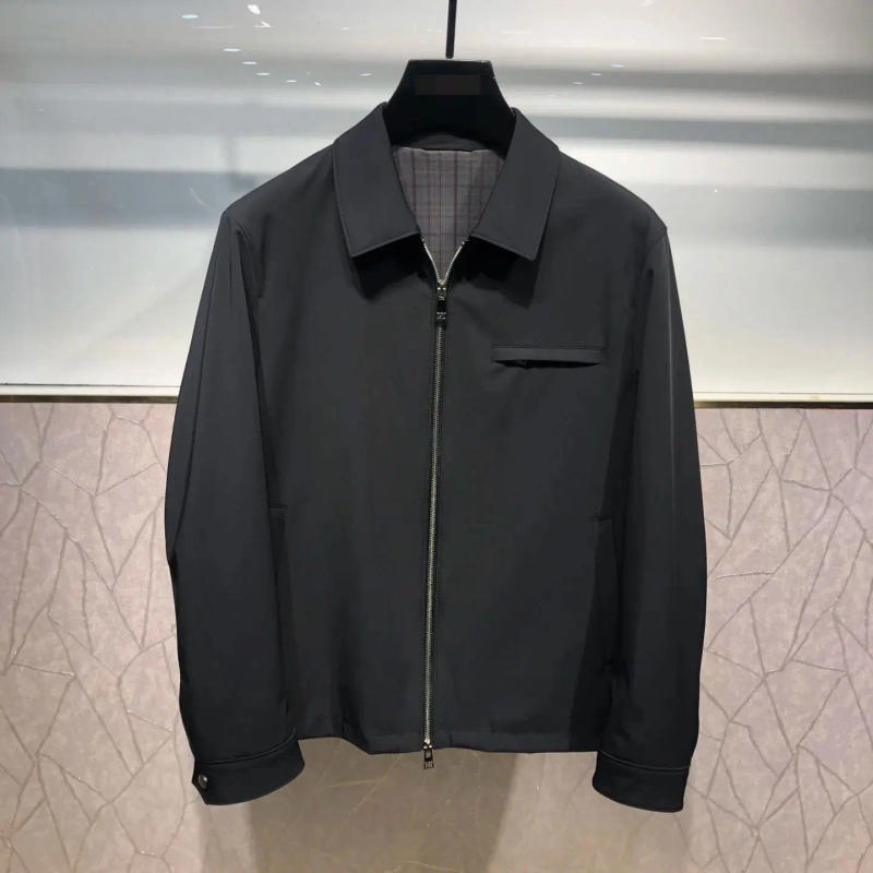 Description Picture 2 of item2024 SIJITONGDA Men's full zippered cardigan sweater jacket traditional straight fit full zippered open body