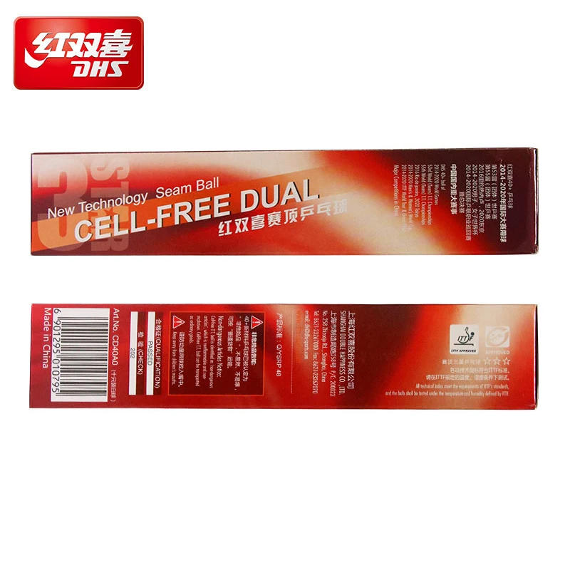 Description Picture 2 of itemOriginal DHS 3 Star D40+ Table Tennis Ball 3-STAR Seamed ABS Balls Plastic Poly DHS 3 STAR Ping Pong Balls ITTF Approved