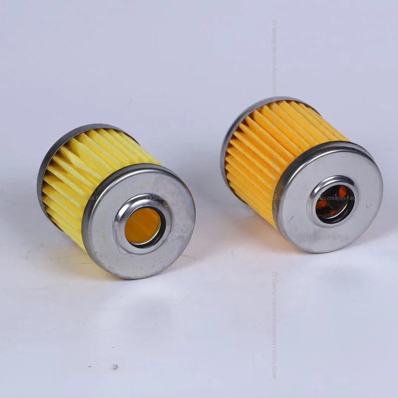 Description Picture 4 of itemKT14 M15-6 Yellow Oil Filter with Steel Mesh Filter Element for Pegasus Siruba 747 Jack 798 EX Hemming Overlock Sewing Machine