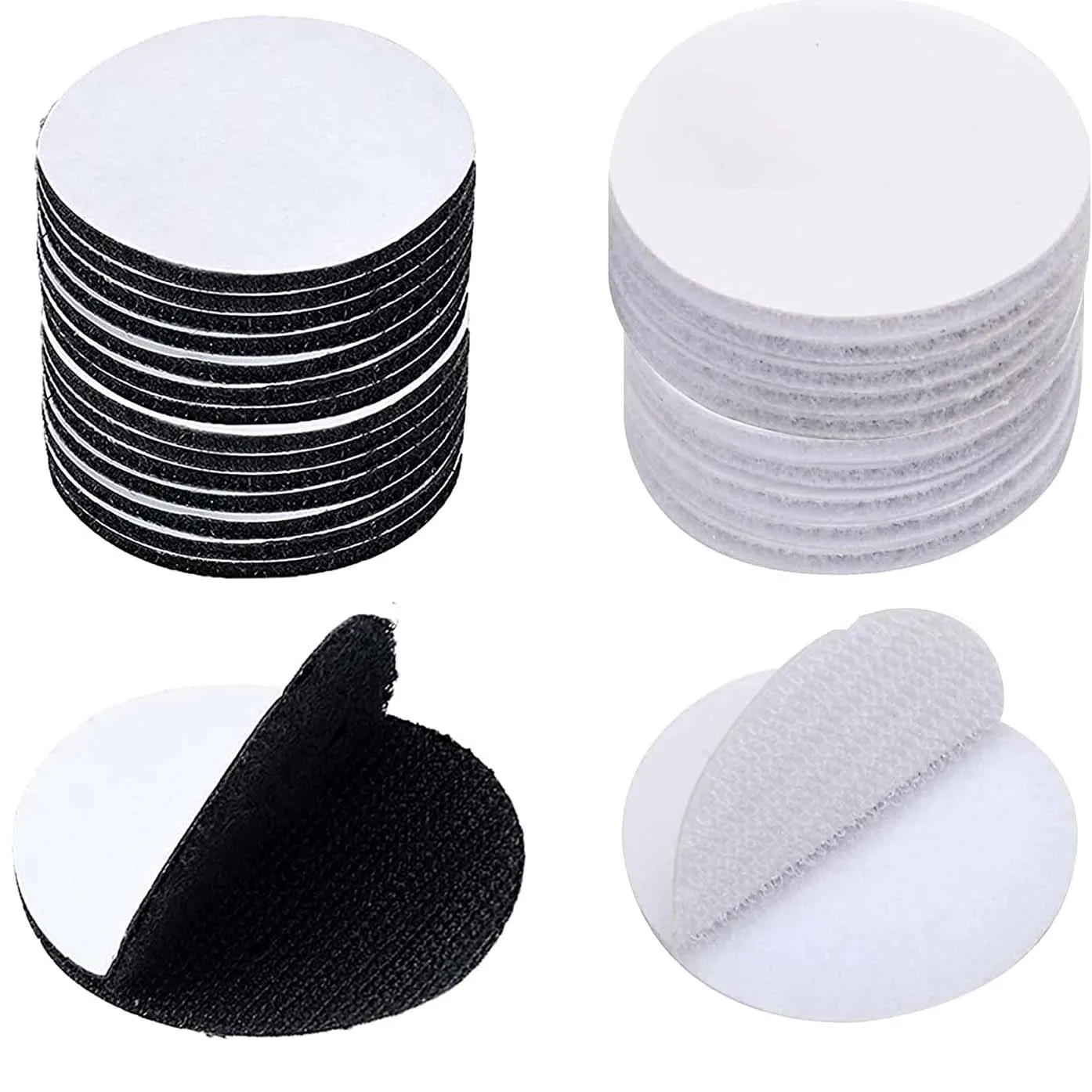 Description Picture 2 of item5/10Pairs Self Adhesive Fastener Dots Hook Loop Strong Tape With Stickers Adhesive Tape For Home Bed Sheet Sofa Mat 50/60mm