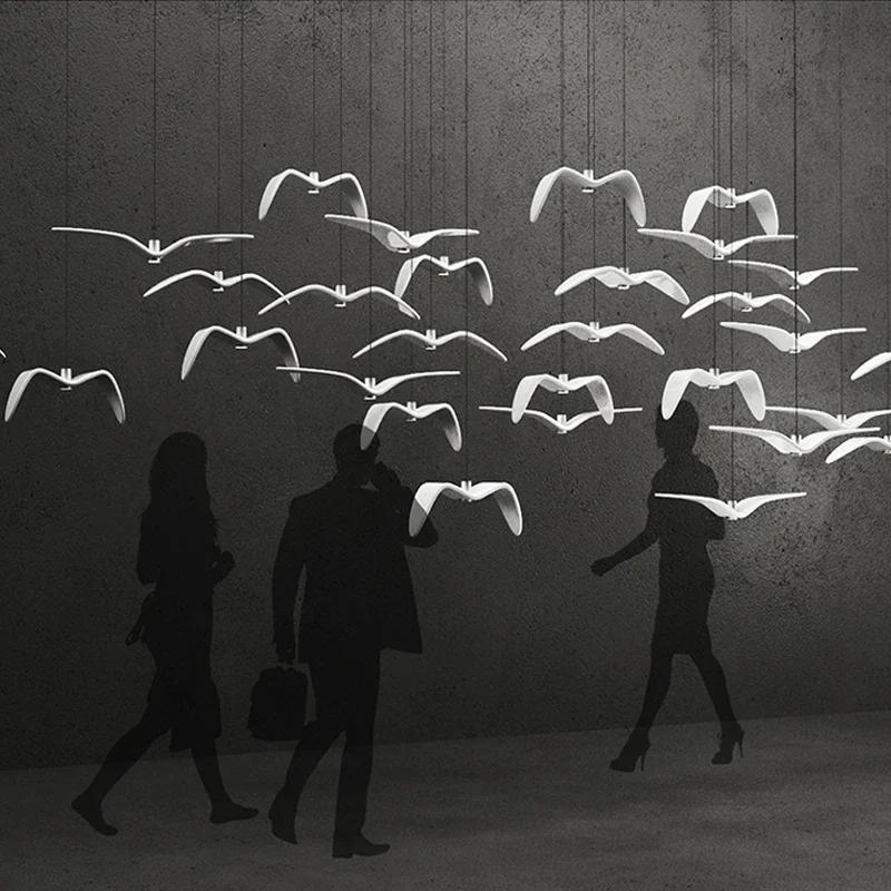 Description Picture 6 of itemModern Pendant Lamp Seagull Design Led Chandeliers Creative for Bar/Kitchen Birds Chandelier Ceiling Luminaire Light Fixture