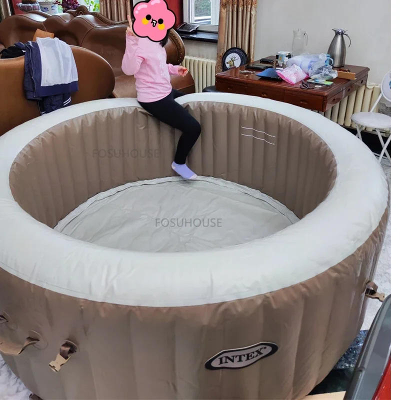 Description Picture 4 of itemNordic Massage Folding Bathtub For Adults Bathtub Whirlpool Inflatable Spa Baths Sauna Household Whirlpool Upscale Bathtub