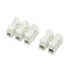 10Pcs CH-2 CH-3 Spring Wire Quick Connector 2P 3P Electrical Crimp Terminals Block Splice Cable Clamp Easy Fit Led Strip