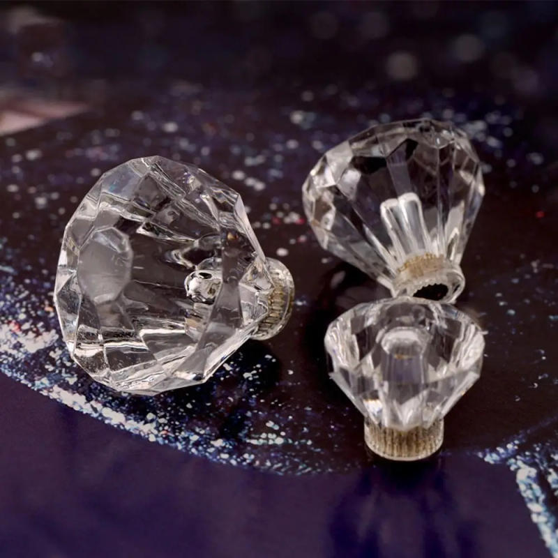 Description Picture 4 of itemAcrylic Crystal Glass Cabinet Knob 20/25/30mm Transparent Drawer Knob Single Hole Furniture Hardware Drawer Pull Handle