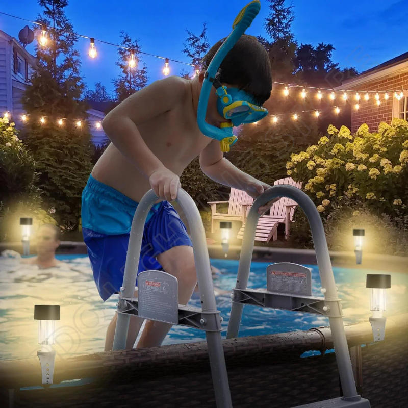 Description Picture 6 of itemLED Pool Lights 10Pcs Waterproof Solar Lights Pool Enclosure Lighting Decor Outdoor Swimming Pool Fence Decoration