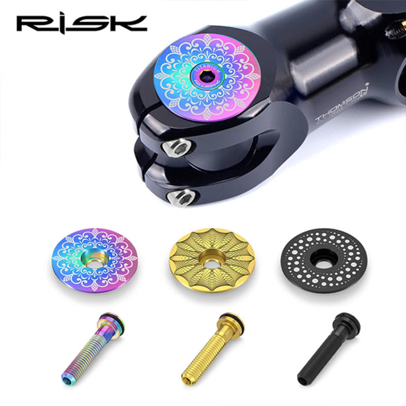 Description Picture 5 of item2025 New SISK Titanium alloy Cap Kit M6*30MM Bicycle Stem Bolts Ultralight Hollow Screw Bicycle Headset Top Cover