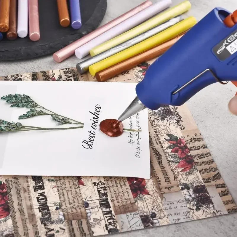 Description Picture 6 of itemDIY Melt Glue Sealing Wax Stick Gun Custom Stamp Wedding Party Invitation Fashion Gift Decoration Sealing Wax Seals Seal Arts