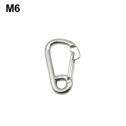 Carabiner Climbing Hook Snap Hook 304 Stainless Steel 6mm/8mm/10mm/12mm/14mm Carabiner Screw Connector Fishing