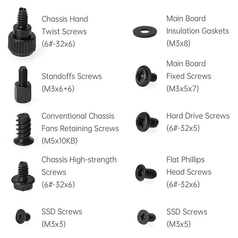 Description Picture 4 of itemM3 M3.5 Screw Set Machine Laptop Screw Flat Head Phillips Drive Accessories for Repair Computer Electronic Laptop Screws Kit