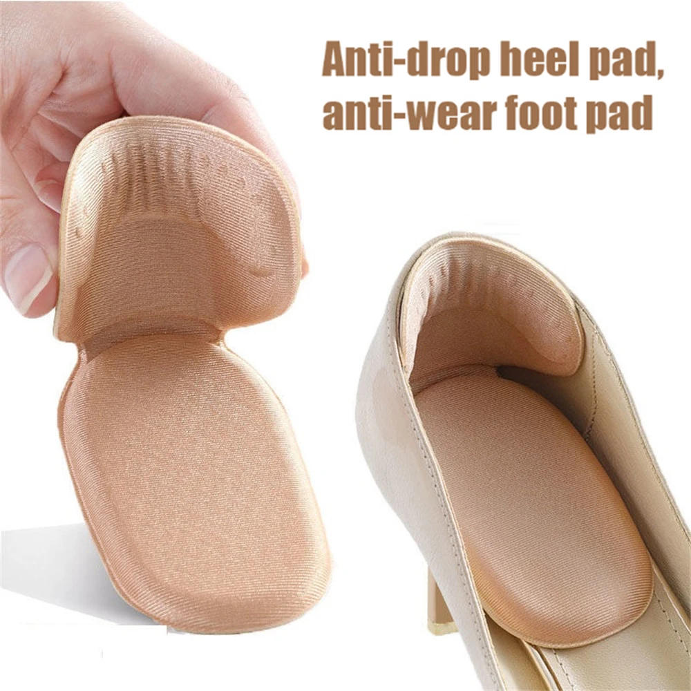 Description Picture 2 of item2pcs Shoe Heel Insoles Foot Heel Pad Sports Shoes Adjustable Antiwear Feet Inserts Insoles Heel Protector Sticker Insole Brioche