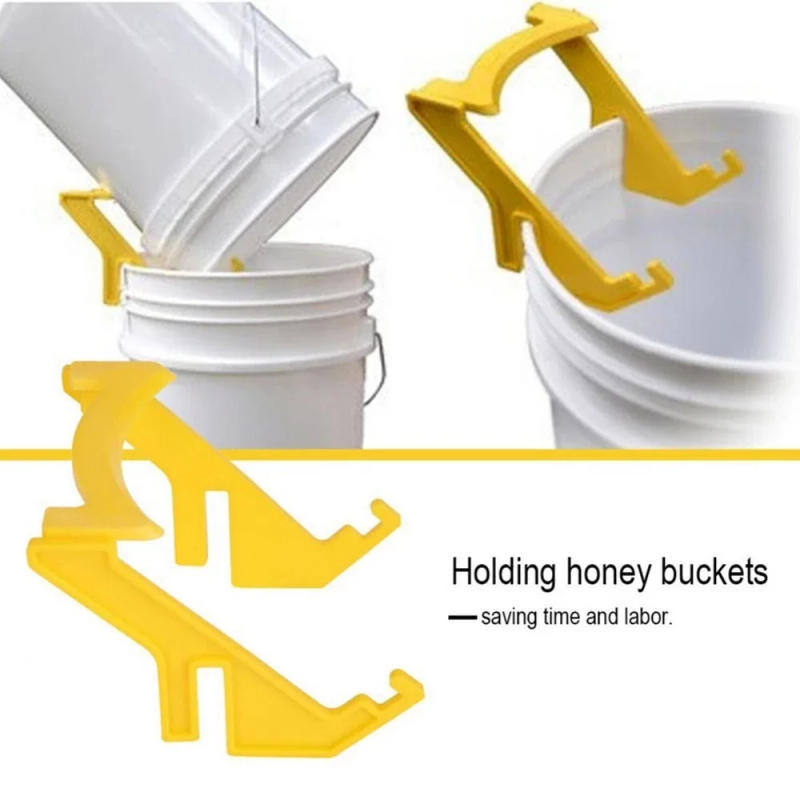 Description Picture 3 of item1 Pcs Beekeeping Honey Gallon Bucket Holder Plastic Bracket Rack Frame Grip Lift Bees Tools Apicultura Equipment Supplies