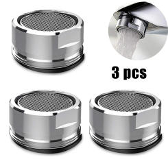 3pcs Brass Water Saving Tap Faucet Aerator Stainless Steel Sprayer Sink Aerator For Kitchen Bedroom 24mm Thread Nozzle Parts